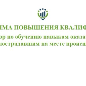 Программа повышения квалификации «Инструктор по обучению навыкам оказания первой помощи пострадавшим на месте происшествия»©